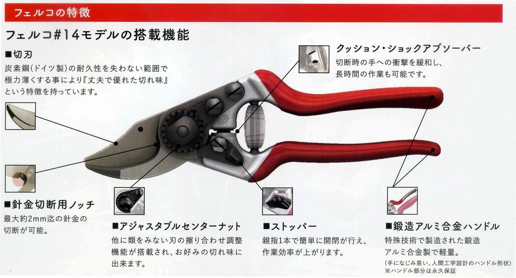 Felco Gardening Pruning Shears FELCO14 180mm