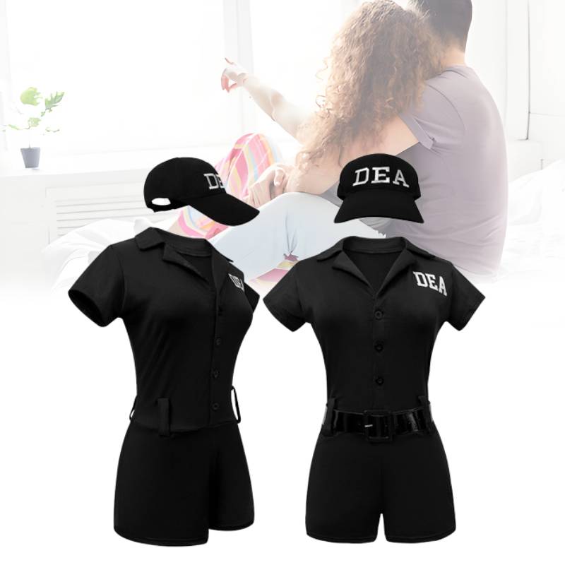 Costume Policewoman Cosplay Anime Character Halloween Party Fashion Role Play