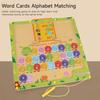 Montessori 2-in-1 Magnetic Number Letter Learning Puzzle Board Bead Maze Toy Children Drawing Board Toys Education Puzzle Games