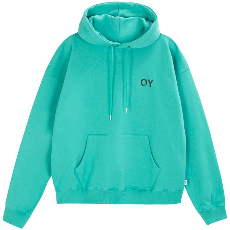 Худи Oy с голографическим цветком - Мятный Mint/2Size