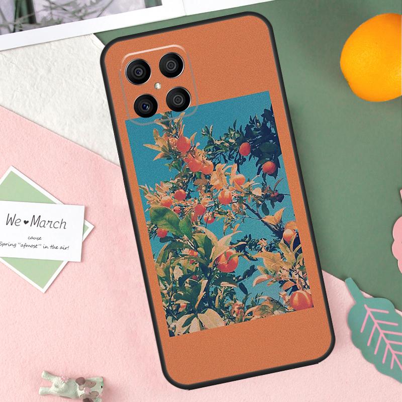 Pink Peaches Aesthetic Case For Honor 200 Lite 50 70 90 X9b X9a X8b X8a X8 X9 X9c Honor Magic 7 Pro 5 6 Lite Cover