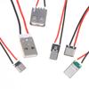 5Pcs 2Pin Micro Usb Type C Male Female Jack Welding Wire Straight Connector For Mobile Phone Charging Port Socket