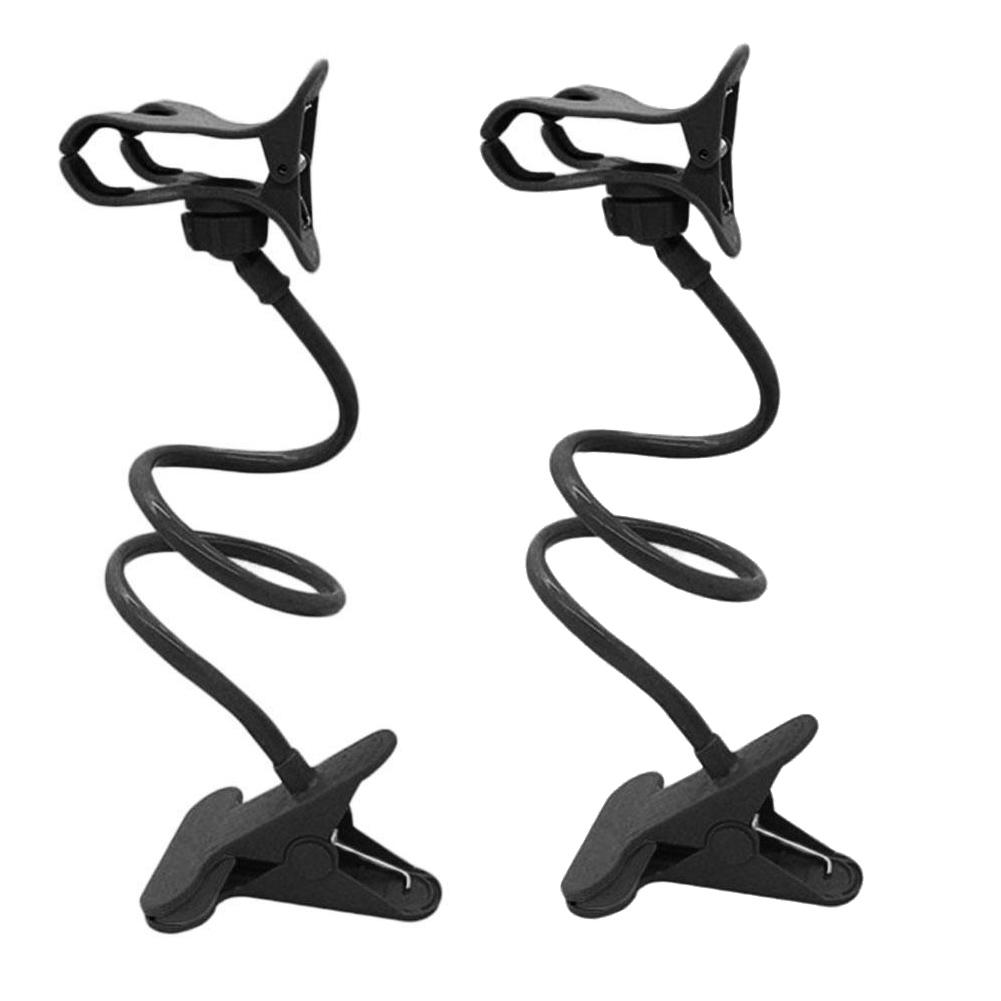 1/2PCS Flexible Universal Lazy Bracket Mobile Phone Holder Portable 360° Adjustble Gooseneck Clip Clamp Bed Desktop Bracket Clip
