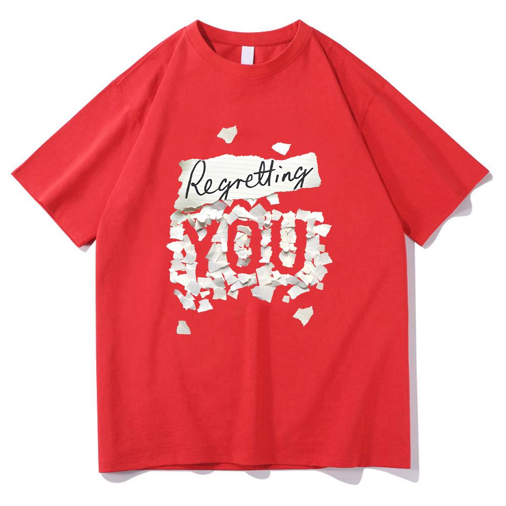 Regretting You Film Print T-Shirts Fiction Tee Casual Cotton Crewneck T-Shirt Unisex Soft Comfortable Y2K Clothes