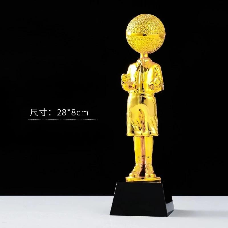 Customized Microphone Five-pointed Star Resin Trophy, Crystal Base Excellent Host Singing Talent Activity Competition Award, 1Pc
