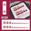 24-Piece Cat Eye Gradient French Mani-Pedi Detachable False Nails