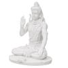 Weiße Polyresin-Segensstatue von Lord Shiva