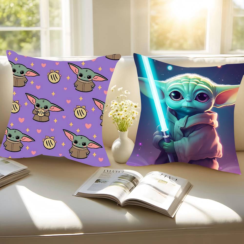 Poszewka na poduszkę Baby Y-Yoda Zdejmowana Zmywalna Poszewka na poduszkę – Miękka pościel na każdą porę roku