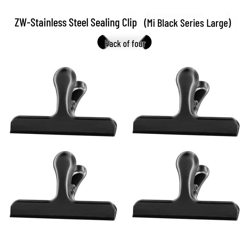 Hongjunda Stainless Steel Kitchen Tongs and Food Sealing Clip Set