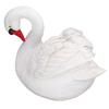 Harz Weiße Schwan Figur Harz Weiße Gans Statue für Outdoor Garten Hof Dekoration