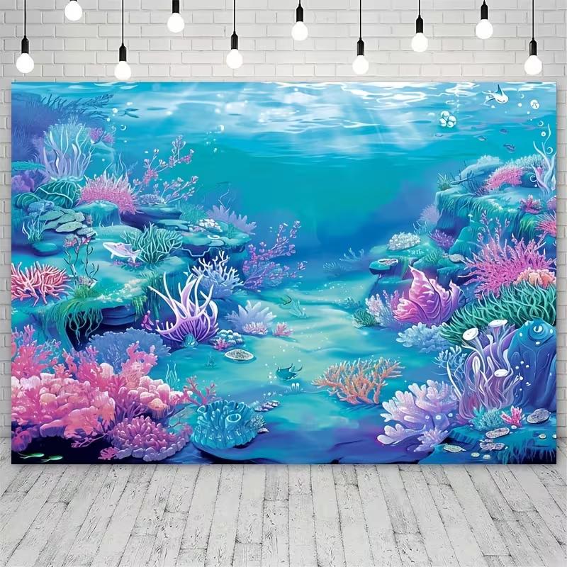 2D Ocean Undersea Background for Kids Birthday & Photoshoot