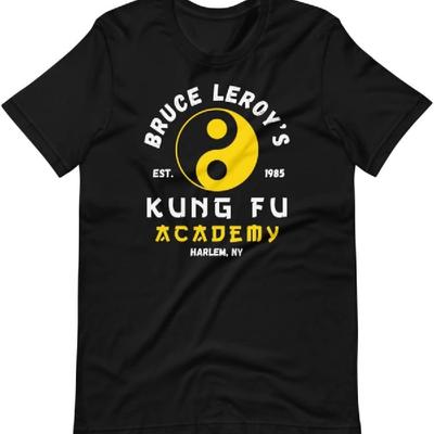 Bruce Leroy Kung Fu Academy Shirt, 80s Black Movie Shirt, 80s Vintage Tee, 80s Retro Style Shirt