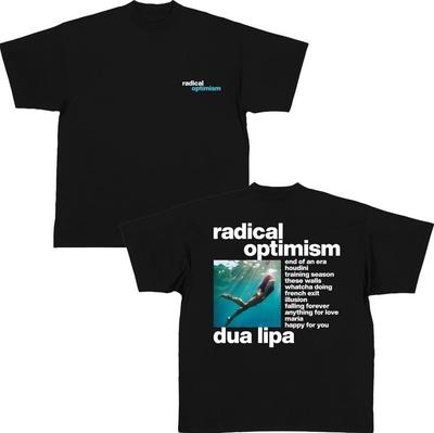 ¡Nuevo!!! Dua Lipa Radical Optimism Lista de Canciones del Álbum 2025 Reimpresa Camiseta Unisex S-4XL