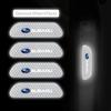 4PCS Reflective Car Door Warning Stickers for Subaru Forester Impreza Outback XV WRX - Night Safety Decals YY2