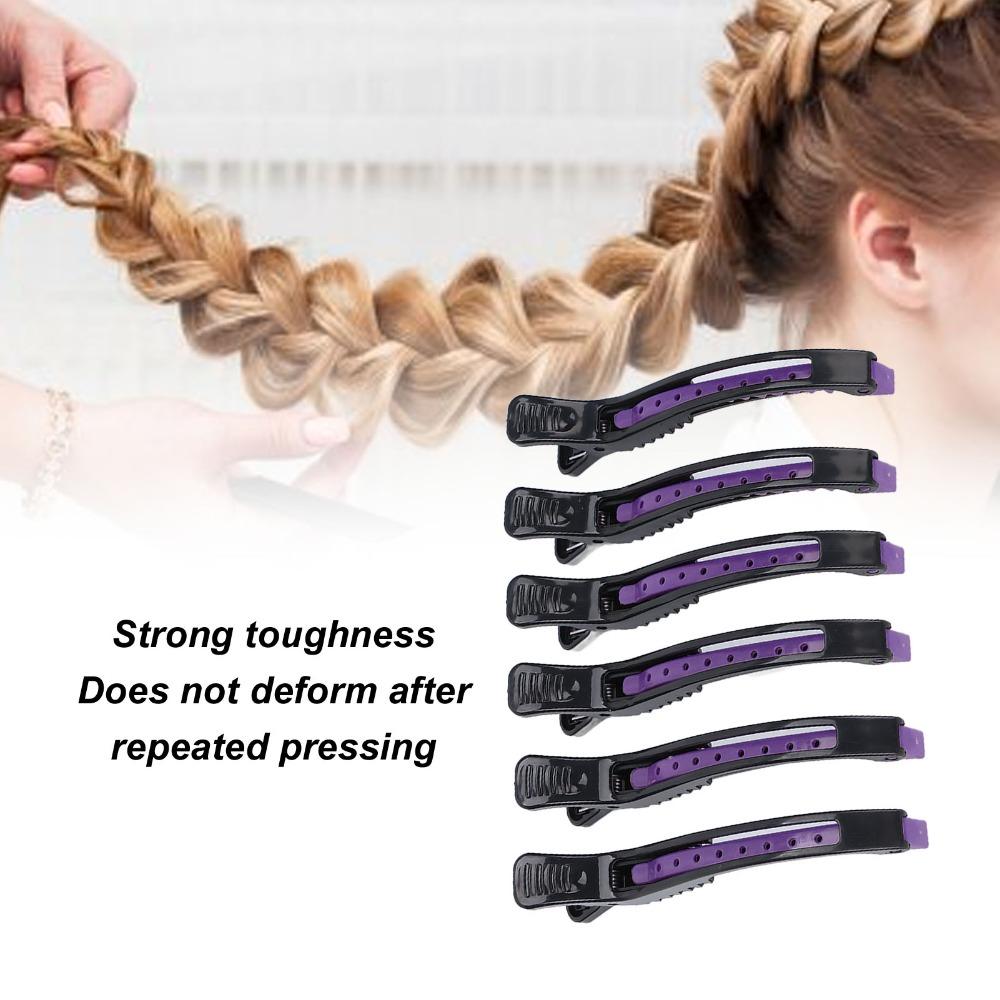 6 PCS Non Slip Sectioning Hair Clip Lightweight Salon Hair Clip Professional Hair Clip  Home Salon