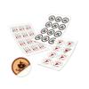 Custom Transparent Cartoon Crystal Stickers with Gold or Silver Foil Hot Stamping, Small Order Available