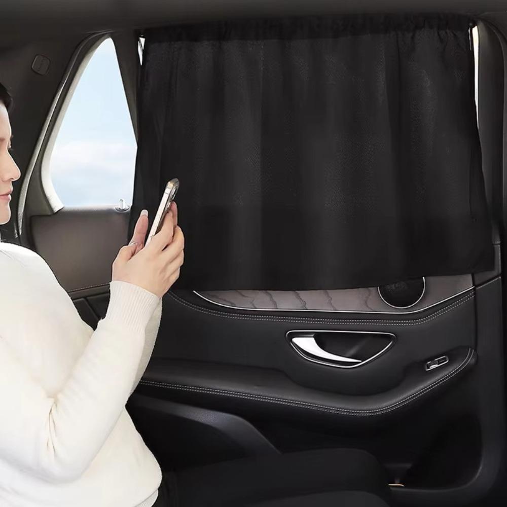 Universal Side Window Suction Cup Curtain UV Protection Sunshade Car Window Sunshade Cover  Summer