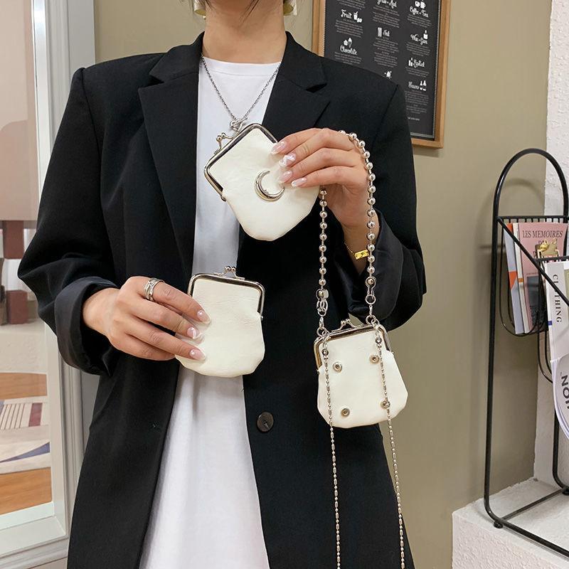Fashi Chain Women Messenger Bags Girls Female Coin Purse Crossbody Bag Handbags PU Leather Ladies Small Clip Shoulder Bag