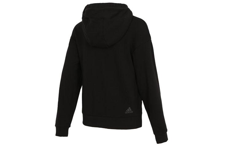 adidas Sweatshirts Women's Black Hooded Moderate Regular HB7365