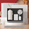 Digital Display Coffee Cup & Handheld Fan Business Gift Set for Leaders & Colleagues - Customizable with Logo