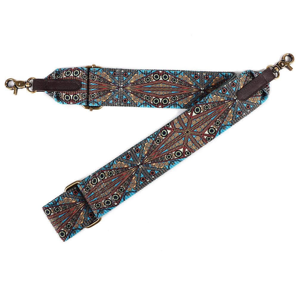 Bohemian Retro Woven Fabric Shoulder Strap for Men's and Women's Bags - Adjustable Bag Strap Replacement