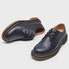 1461 Lychee Pattern Women's Low-Top Leather Shoes, Genuine Leather, British Style Round-Toe Boots, Unisex Casual.