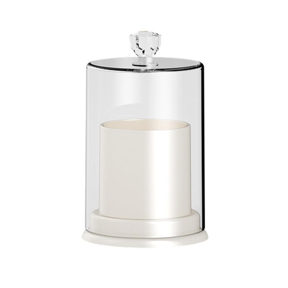 

Пылезащитная коробка для ватных палочек с крышкой, коробка для хранения сережек, прочная коробка для зубочисток белый