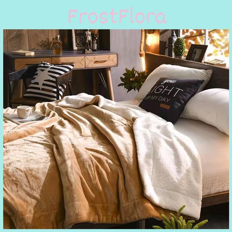 Lightweight Solid Colors Polyester Coral Fleece Blanket For Bedroom Lounge Use