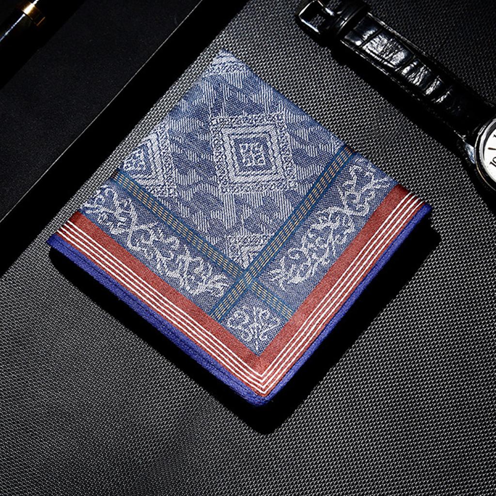 Herrentaschentuch, weiche und atmungsaktive Baumwolltaschentücher, exquisites Muster, schweißabsorbierend