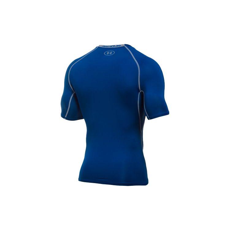 Under Armour Training Compression Short Sleeve Fitness Shirt Men Tops Blue 1257468-400