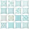 Mint Green Modern Geometric Pillowcase - Decorative Cushion Cover, Perfect for Sofa & Home Decor