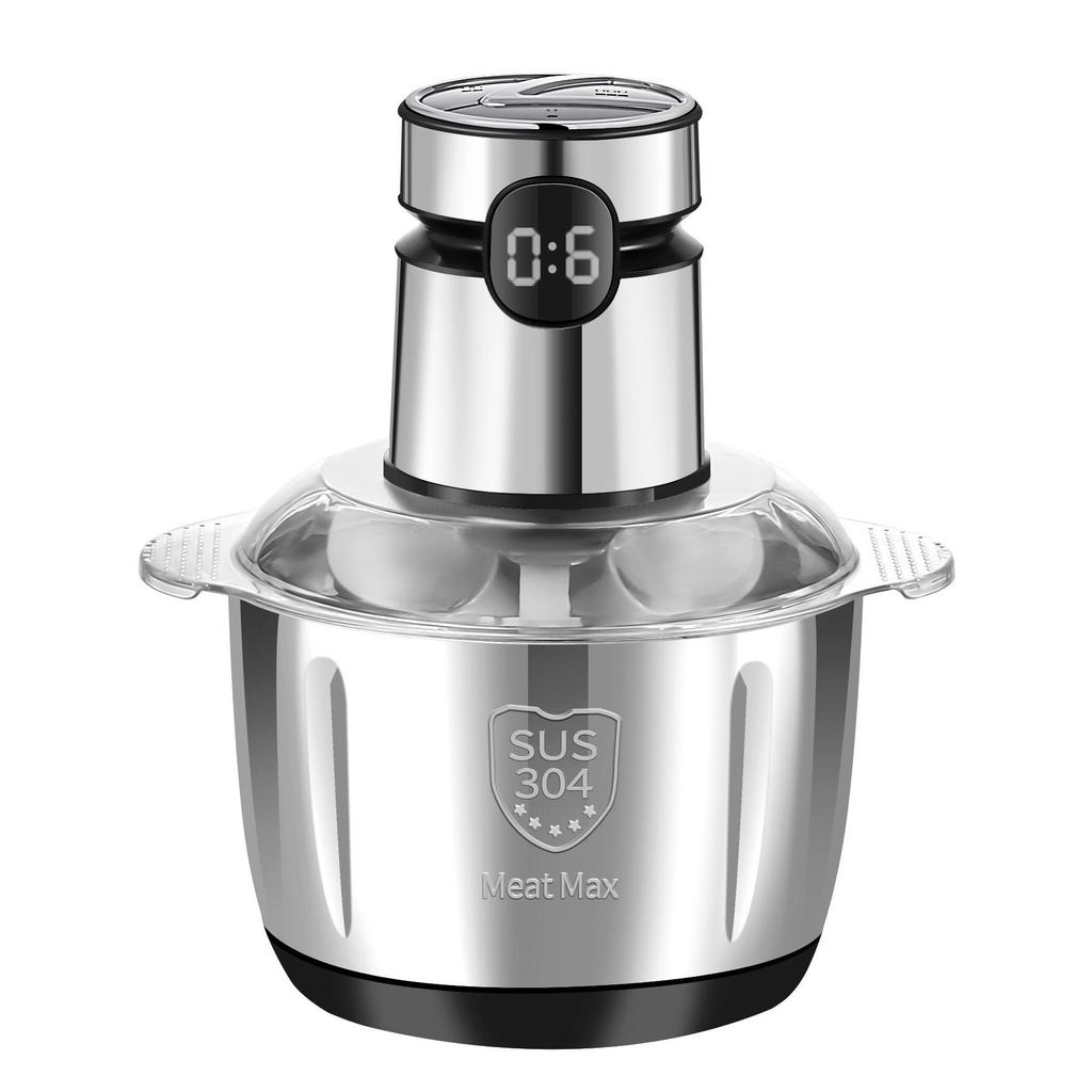 Stainless Steel Touch Screen Electric Meat Grinder & Food Processor