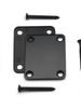 Electric Guitar and Bass Neck Reinforcement Plate with Screws - Plastic Back Pad Instrument Accessory