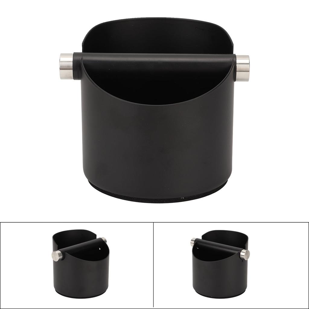 Pojemnik na fusy ze stali nierdzewnej z drążkiem do strącania fusów dla kawiarni Zachodnich