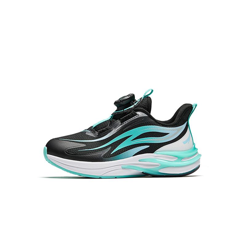 Anta Kids Flame Trendy Fashion Lightweight Shock Absorption Low Top Running Shoes Kids Running Shoes Black 312519903-1