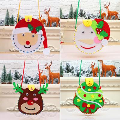 Weihnachtshand DIY Geschenktüte Kinder handgefertigt pädagogisches Geschenk Kindergarten kleines Geschenk Goodie Bag Material Tasche