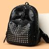 Large Capacity Travel Backpack Women Rivet Punk Backpack