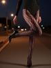 Damskie Legginsy Fishnet z Wzorem Tygrysim, Bardzo Rozciągliwe, Czarne Gotyckie Rajstopy Bodycon, Modne Seksowne Czarne Rajstopy, Na Wszystkie Pory Roku