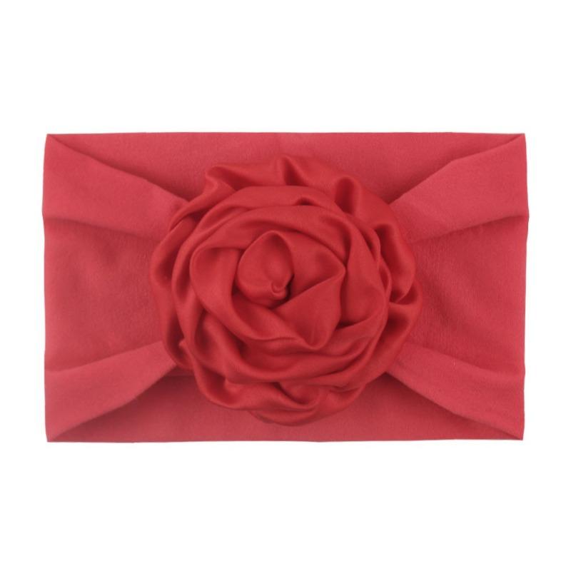 Weiche und bequeme Kinderkopfbedeckung aus Nylon, Baby-Schleifenscheibe Nylonstrumpf-Stirnband, breites Baby-Kopftuch