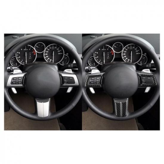Carbon Fiber Steering Wheel Button Frame Chin Cover For Mazda MX-5 2009-2015