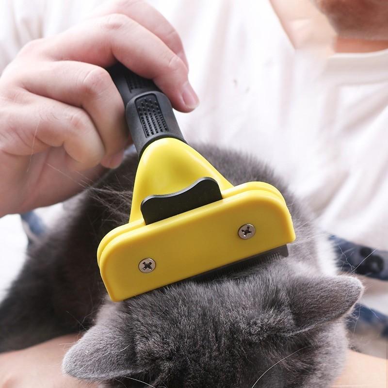 Perie pentru animale de companie Instrumente pentru îndepărtarea părului pentru pisici Câini Pisici Perie de îngrijire Pieptene Trimmer pentru animale de companie Produs Instrumente de îngrijire