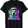 Space Dog_ Labrador Astronaut Adventure Colorful Galaxy T-Shirt