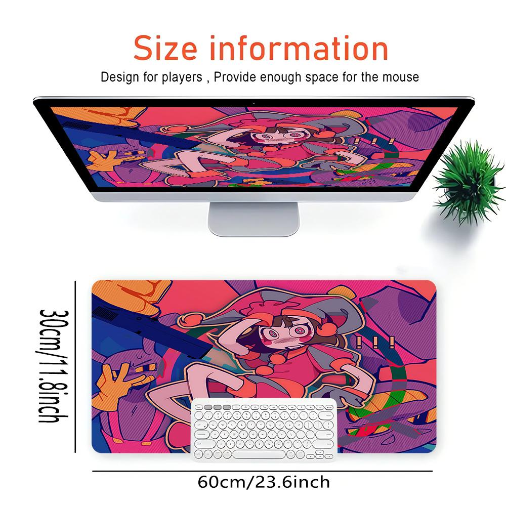 Colorful Chaos Action Large Gaming Mouse Pad Nonslip Rubber Base Waterproof Desk Mat For Office Pc Laptop
