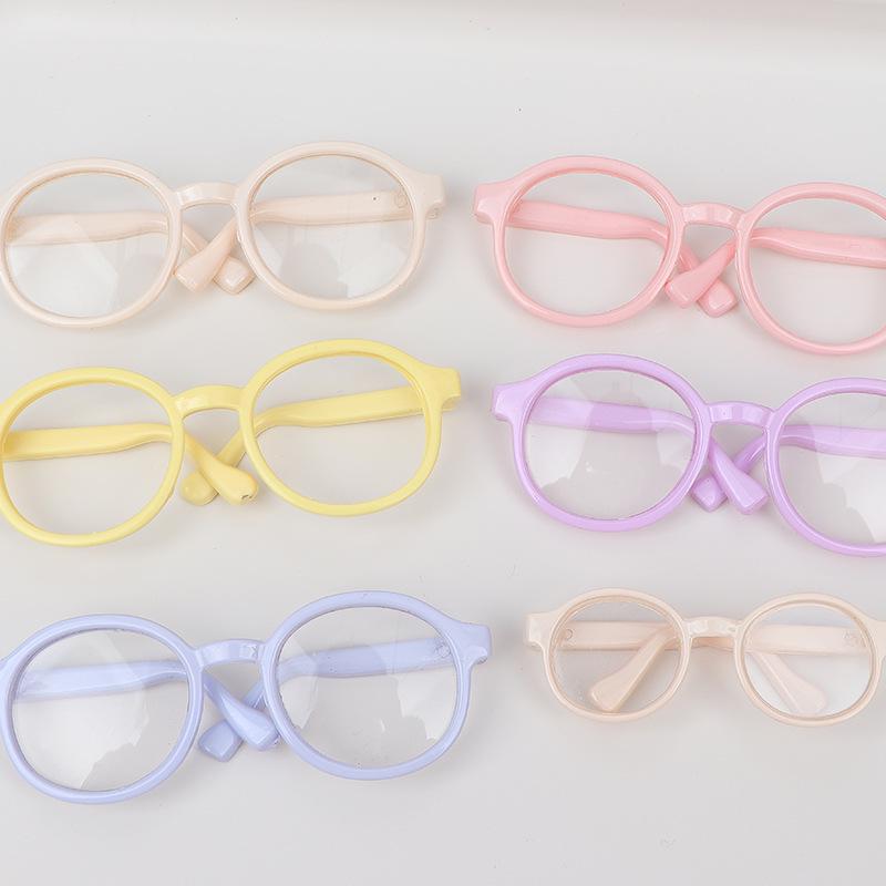 20cm Plush Doll Winter Jumpsuit with Glasses Set - Cute Cotton Replacement Clothes For 20cm Doll (Clothes Only)