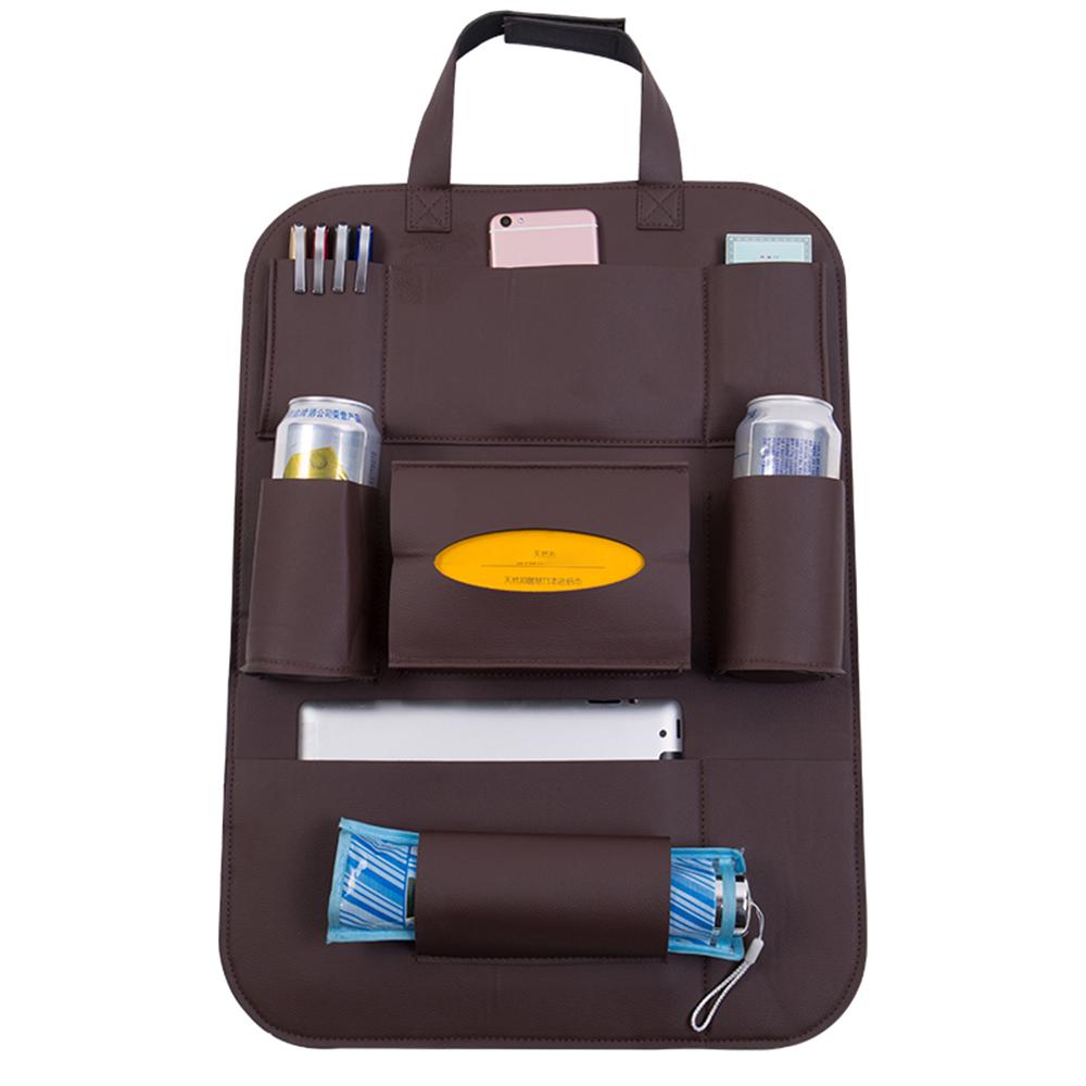 

Органайзер на спинку автомобильного сиденья из искусственной кожи, черный ящик для хранения на заднем сиденье