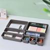 8Pcs Sundries Storage Plastic Boxes Multi-functional Divided Storage Box Plastic Makeup Organizer Desk Drawer Storage Tray Home