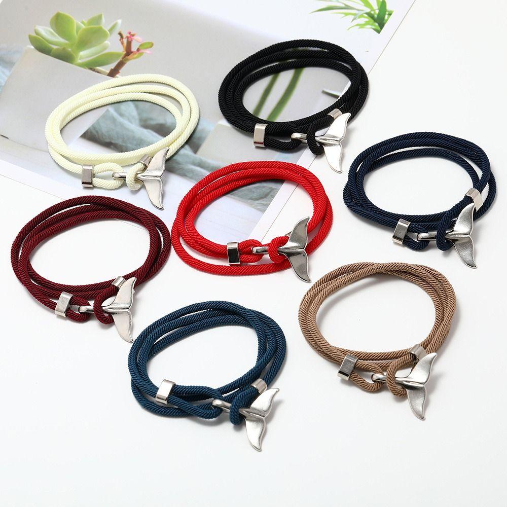 Design Birthday Gift Men Bracelet Fashion Jewelry Braided Rope Bracelet Korean Style Hand Strap