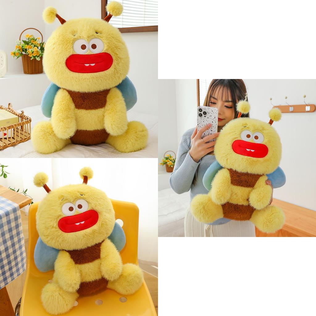 Adorable Bee Plush Toy Soft Cuddle Pillow For Kids And Girls 35cm To 90cm