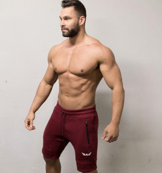 Muscular men's sports shorts summer 