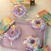 Simulation Doughnut Squeeze Toy Stress Relief Sequin Donut Pinch Sensory Toy Simulated Dessert Fidget Toy Students Office Workers Gift